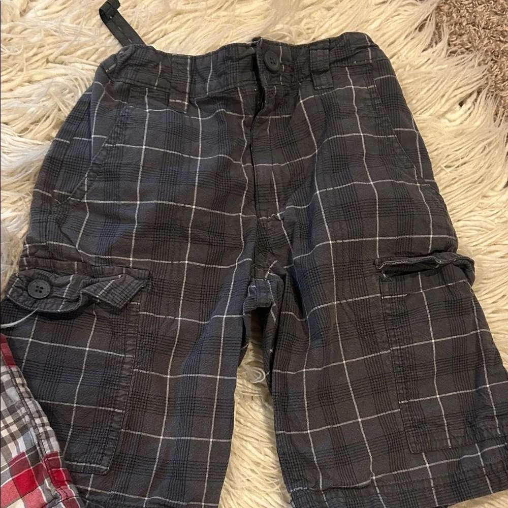 Old Navy & Crazy 8 Boys Plaid Shorts - Size 8- Bundle, Summer Play, Cheap lot
